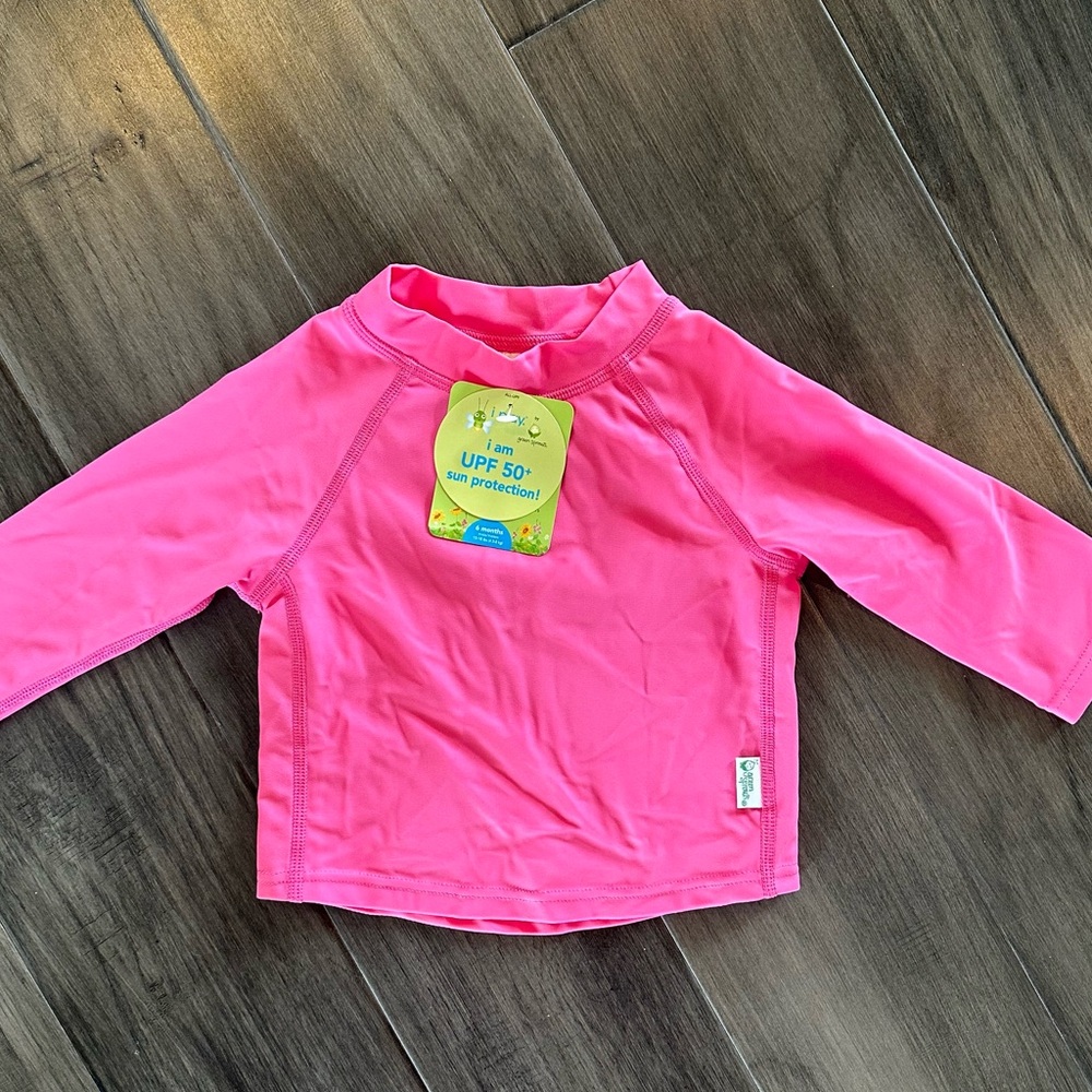 NWT! Green Sprouts iPlay Rashguard Long sleeve - 6 mo